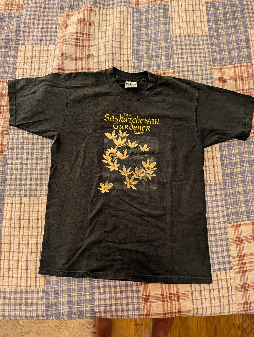 Saskatchewan Gardener Reader Heavy Weight Cotton Vintage Tee